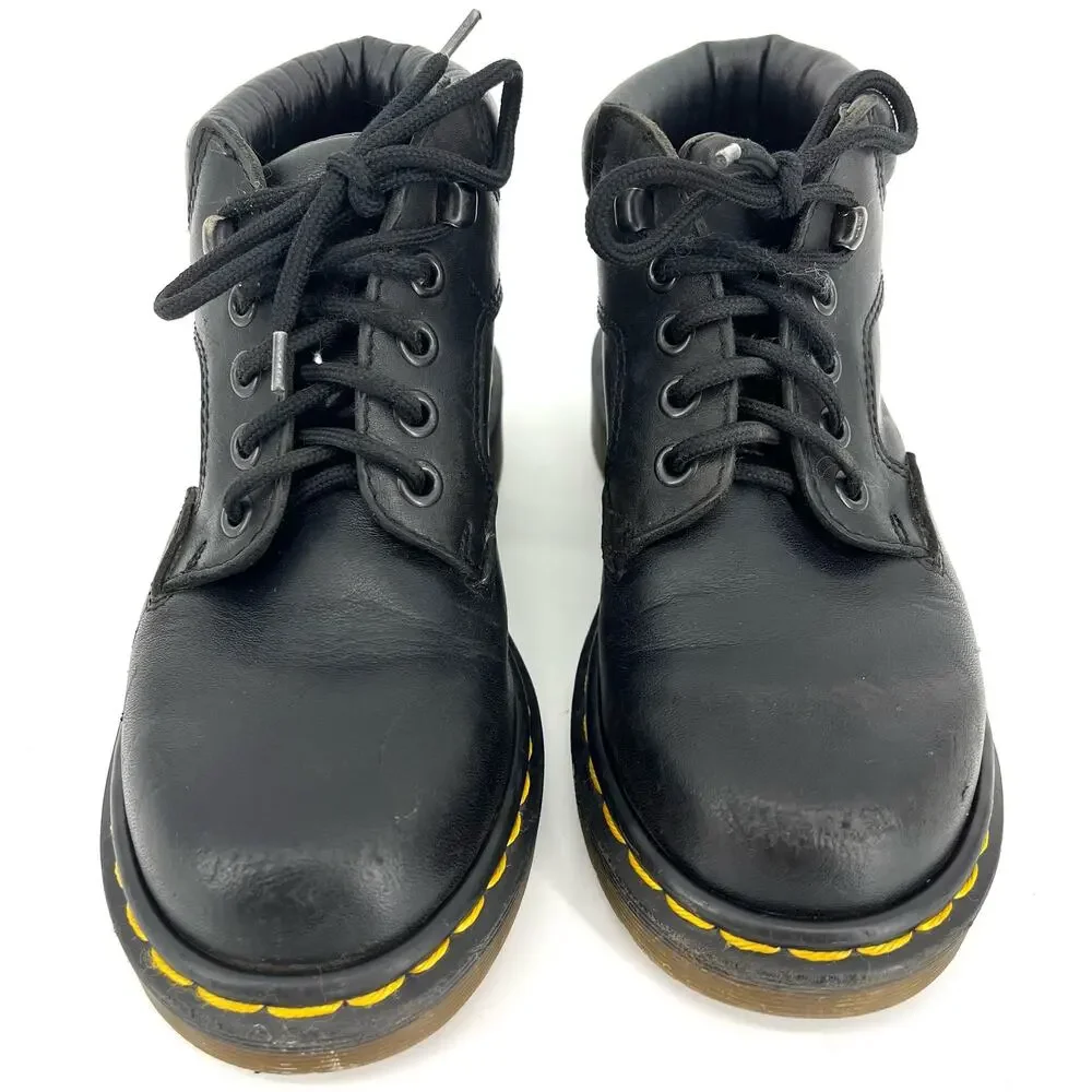 Doc‎ Dr. Martens Kids 8173 Black Leather Ankle Boots Originals England (Youth 2)
